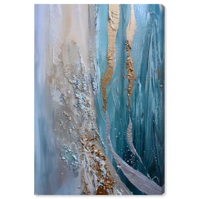 Art Remedy Mojave Mist Canvas Elegant Abstracts By  In Wrapped Canvas