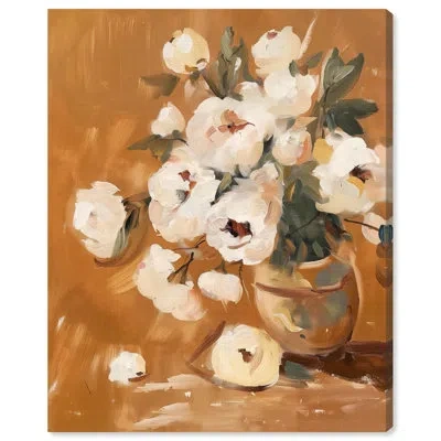 Art Remedy Mugged With Nature Canvas Fall Flowers By  In Wrapped Canvas
