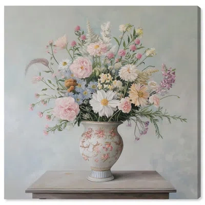 Art Remedy Nature's Symphony Pot Canvas Farmhouse Floral Art By  In Wrapped Canvas