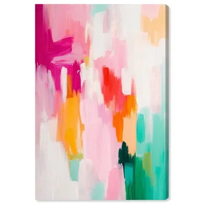 Art Remedy Neon Colors Abstract Canvas In Wrapped Canvas