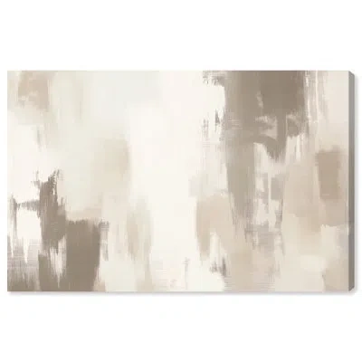 Art Remedy Neutral Abstracts Canvas Winter Mist I In Does Not Apply,wrapped Canvas