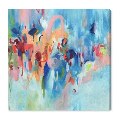 Art Remedy "new Sky" Giclee Abstract Canvas Art In Blue