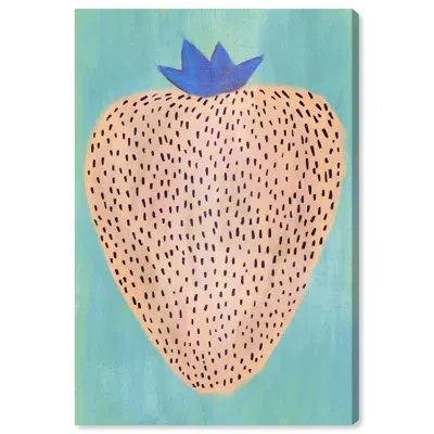 Art Remedy Pale Strawberry Canvas Modern Kitchen Print By  In Wrapped Canvas