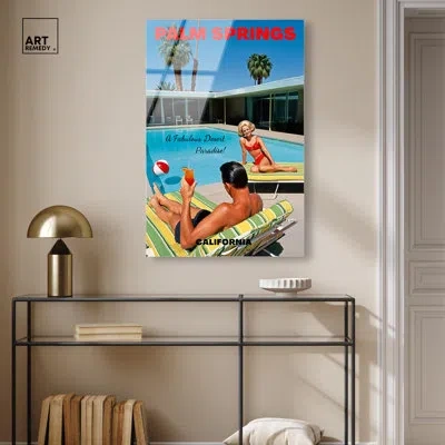 Art Remedy Palm Springs Acrylic Print Coastal Photography By  In Blue