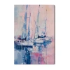 Art Remedy "pastel Sea Breeze" Giclee Nautical And Coastal Canvas Art In Blue