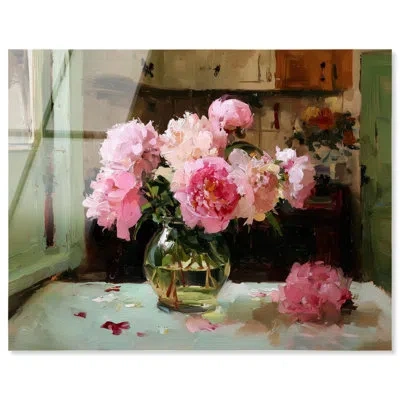 Art Remedy Peonies In Sunlight I Kitchen Art Acrylic Print By  In Pink