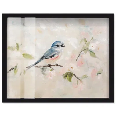 Art Remedy Perched Messenger I Farmhouse Art Shadowbox Print By  In Black