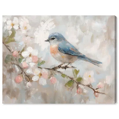 Art Remedy Perched Messenger Ii Farmhouse Art Canvas Print By  In Gallery Wrapped