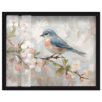 Art Remedy Perched Messenger Ii Farmhouse Art Shadowbox Print By  In Black