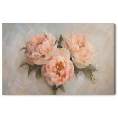 Art Remedy Pink Mist Canvas Glam Floral Art By  In Wrapped Canvas