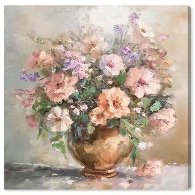 Art Remedy Pot Of Eden Canvas Farmhouse Floral Art By  In Wrapped Canvas