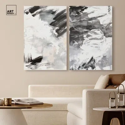 Art Remedy Pulse Set Canvas Set Of 2 Geode Art Sets By  In Wrapped Canvas