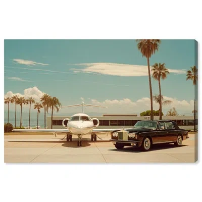 Art Remedy Retro Photography Canvas, Sky Meets The Road In Wrapped Canvas