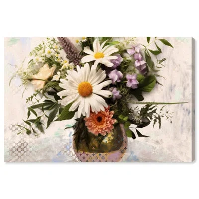 Art Remedy Royal Spring Bouquet Canvas Glam Livingroom Wall Art By  In Wrapped Canvas