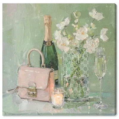 Art Remedy Sage Spring Fashion Collection Canvas Floral Glam Art By  In Wrapped Canvas