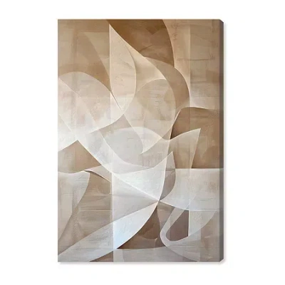 Art Remedy "scattered Thoughts" Giclee Abstract Canvas Art In Brown