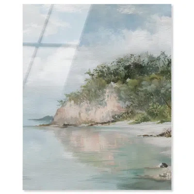 Art Remedy Seaside Mist Acrylic Print Coastal Decor By  In Blue