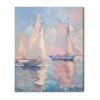 Art Remedy "set Sail" Giclee Nautical And Coastal Canvas Art In Blue