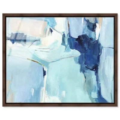 Art Remedy Silent Currents I - Ira Colmeva Framed Acrylic Abstract Oversized Print By , Walnut Frame, In Multi