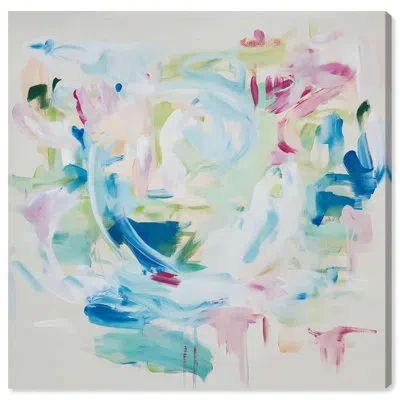 Art Remedy Soft Color Abstracts Canvas In Wrapped Canvas