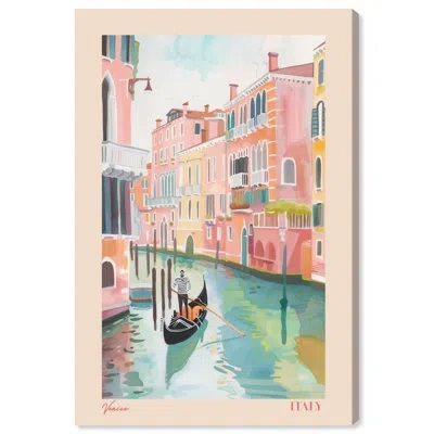 Art Remedy Soft Spring Venice Canvas Cute Travel Art By  In Wrapped Canvas