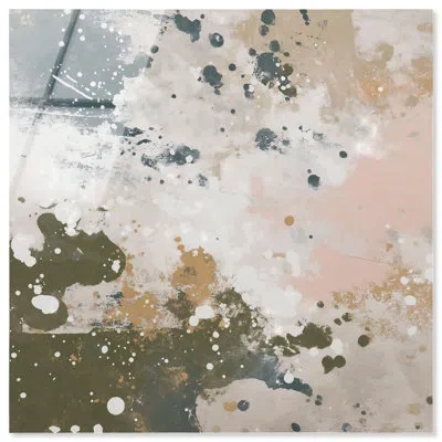 Art Remedy Splatter Effect I Abstract Art Acrylic Print By  In Black
