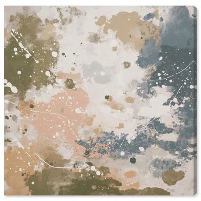 Art Remedy Splatter Effect Ii Abstract Art Canvas Print By  In Gallery Wrapped