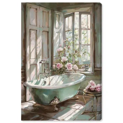 Art Remedy Spring Bliss Bathroom Canvas Farmhouse Floral Art By  In Wrapped Canvas