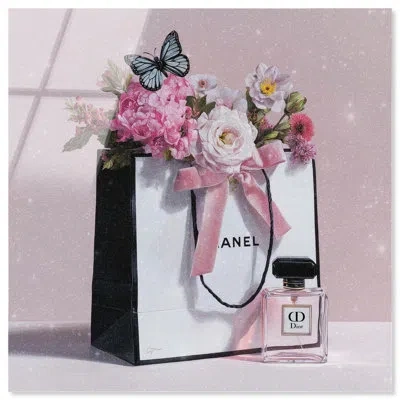 Art Remedy Spring Shopping Bag Pink Glam Art Acrylic Print By