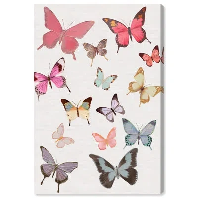 Art Remedy Spring Time Butterflies Canvas Butterfly Art Prints By  In Wrapped Canvas