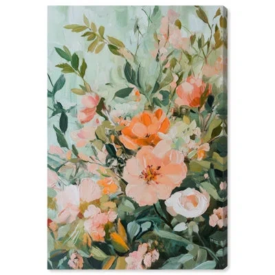 Art Remedy Springs Subtle Hues Canvas Vibrant Florals By  In Wrapped Canvas