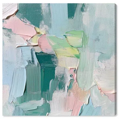 Art Remedy Sprout Of Life Ii Canvas Spring Abstracts By  In Framed Wrapped Canvas,does Not Apply