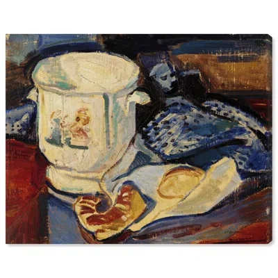 Art Remedy Still Life With Jardiniere Canvas Vintage Kitchen Art By  In Wrapped Canvas