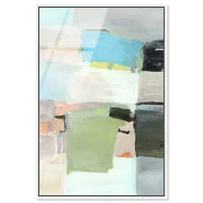 Art Remedy Still Structure Ii - Ira Colmeva Framed Acrylic Abstract Oversized Print By , White Frame, In Multi
