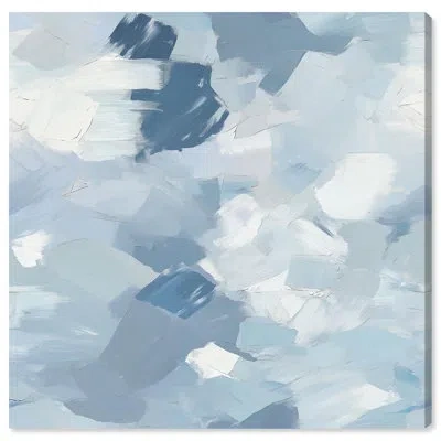 Art Remedy Subconscious Sea Ii Canvas By , White Frame In Wrapped Canvas,wrapped Canvas