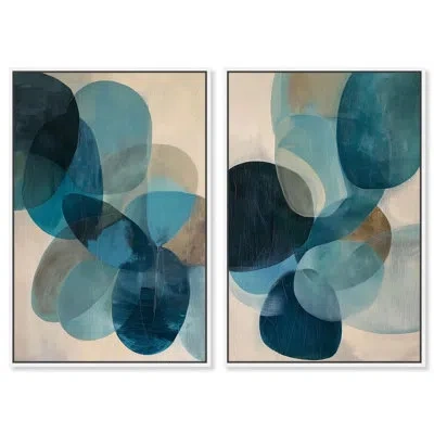 Art Remedy Terra Bound Set Geode Canvas Print By  In Wrapped Canvas