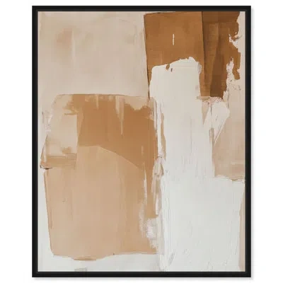 Art Remedy Terra Layers Canvas Print Boho Art By  In Black Frame