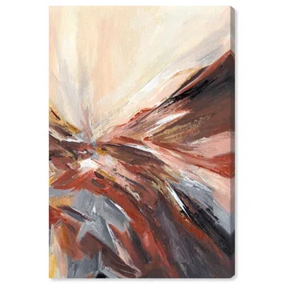 Art Remedy Terra Mystica Ii Canvas Modern Boho Abstract By  In Wrapped Canvas