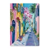 Art Remedy "the Colorful Streets" Giclee Cities And Skylines Canvas Art In Pink