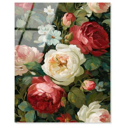 Art Remedy Unruly Bouquet I Floral Decor Acrylic Print By  In Pink