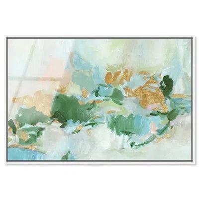 Art Remedy Where Light Rests - Ira Colmeva Framed Acrylic Abstract Oversized Print By , White Frame,  In Multi