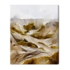 Art Remedy "winter End Rock Mountain" Giclee Nature And Landscape Canvas Art In Brown
