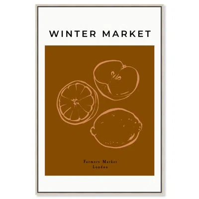 Art Remedy Winter Market Lemon Canvas Modern Kitchen Print By  In Wrapped Canvas