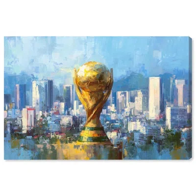 Art Remedy World Cup City Teen Art Canvas Print By  In Gallery Wrapped