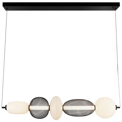 Artcraft Ace 44" Wide Black Led Island Pendant