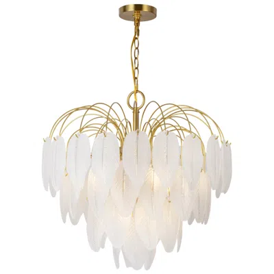 Artcraft Alessia 23 1/2" Wide Brushed Brass Chandelier