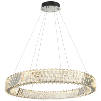 Artcraft Alya 31.5" Wide Polished Nickel Led Chandelier