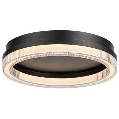 Artcraft Ari 15 3/4" Wide Black Led Ceiling Light