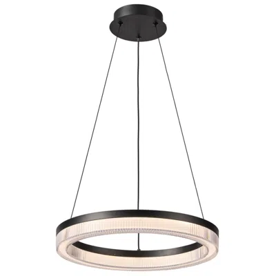 Artcraft Ari 15 3/4" Wide Black Led Pendant Light