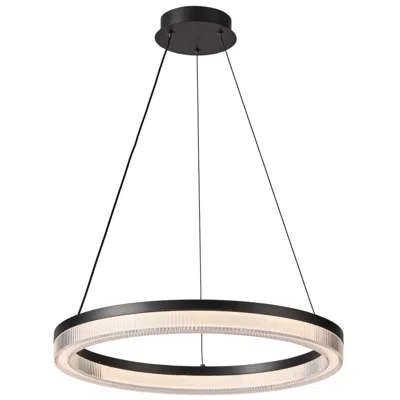Artcraft Ari 19 3/4" Wide Black Led Pendant Light